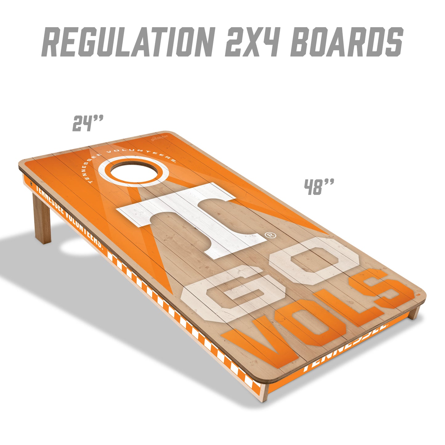 Tennessee Volunteers NCAA 2x4 Specs