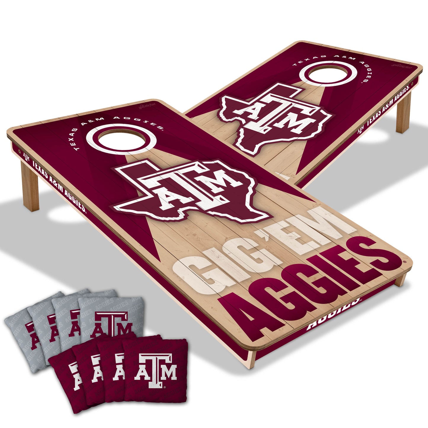 Texas A&M Aggies NCAA 2x4 Cornhole Board Set