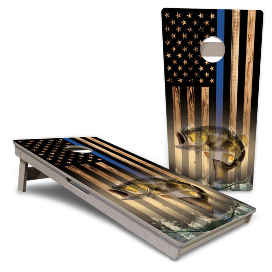 Thin Blue Line Fish Pro Cornhole Boards