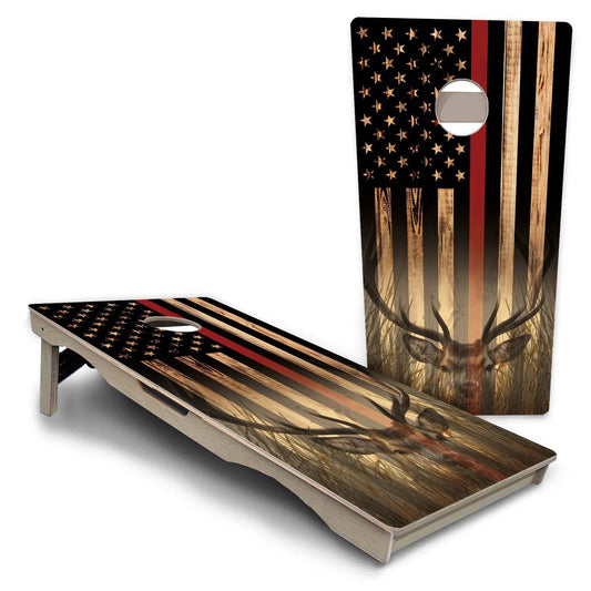 Thin Red Line Deer Pro Solution Cornhole Boards