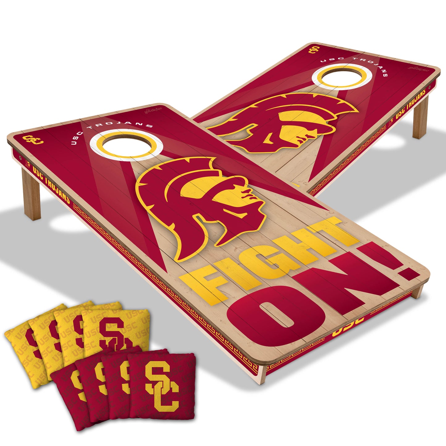 USC Trojans NCAA 2x4 Cornhole Board Set