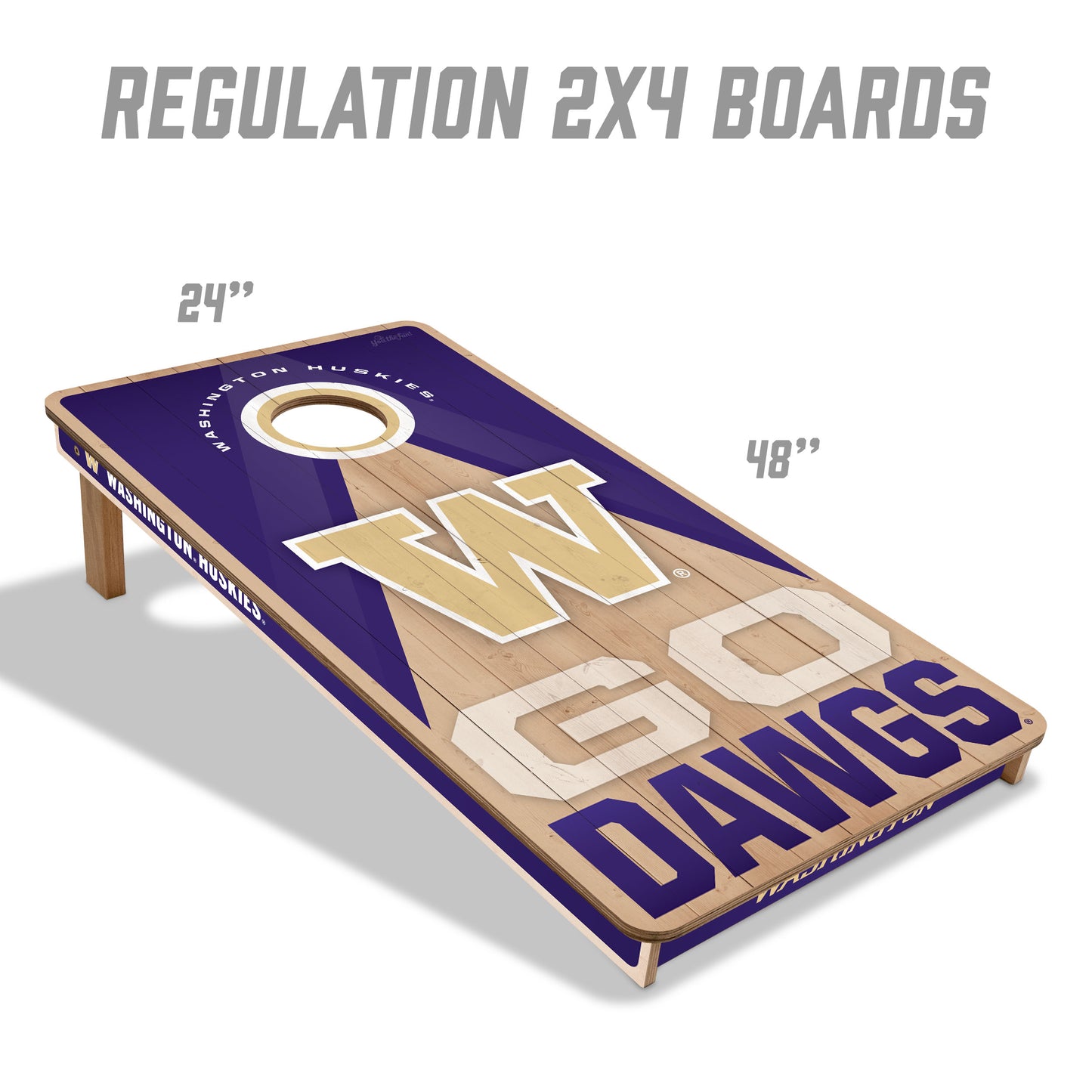 Washington Huskies NCAA 2x4 Specs