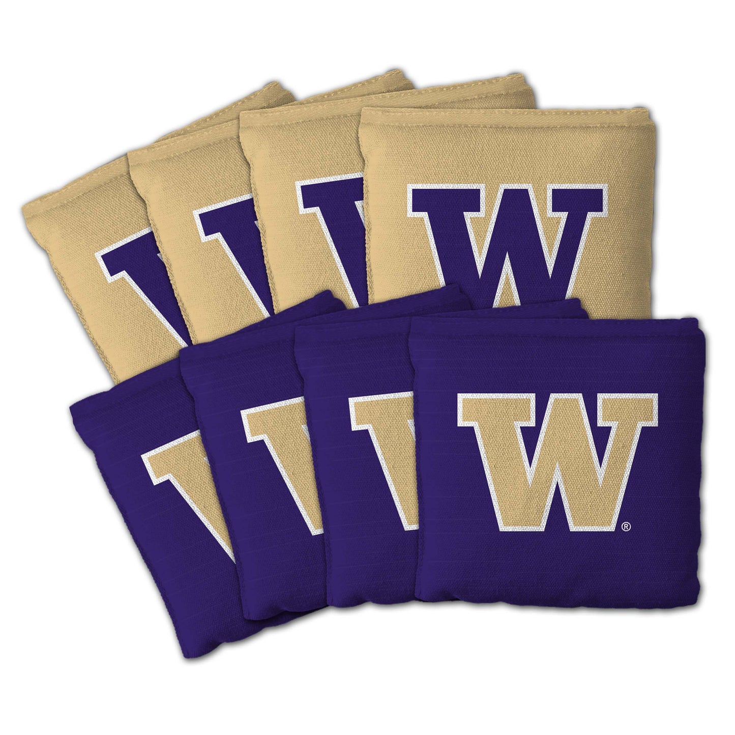 Washington Huskies Dual Sided Pro Cornhole Bags