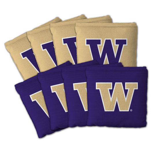 Washington Huskies Dual Sided Pro Cornhole Bags