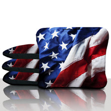 Rustic American Flag Stick & Slide Cornhole Bags
