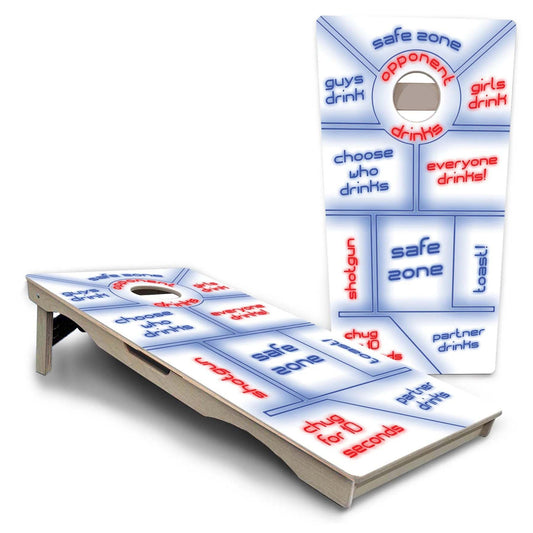 Drinking Game White Pro Solution Cornhole Boards