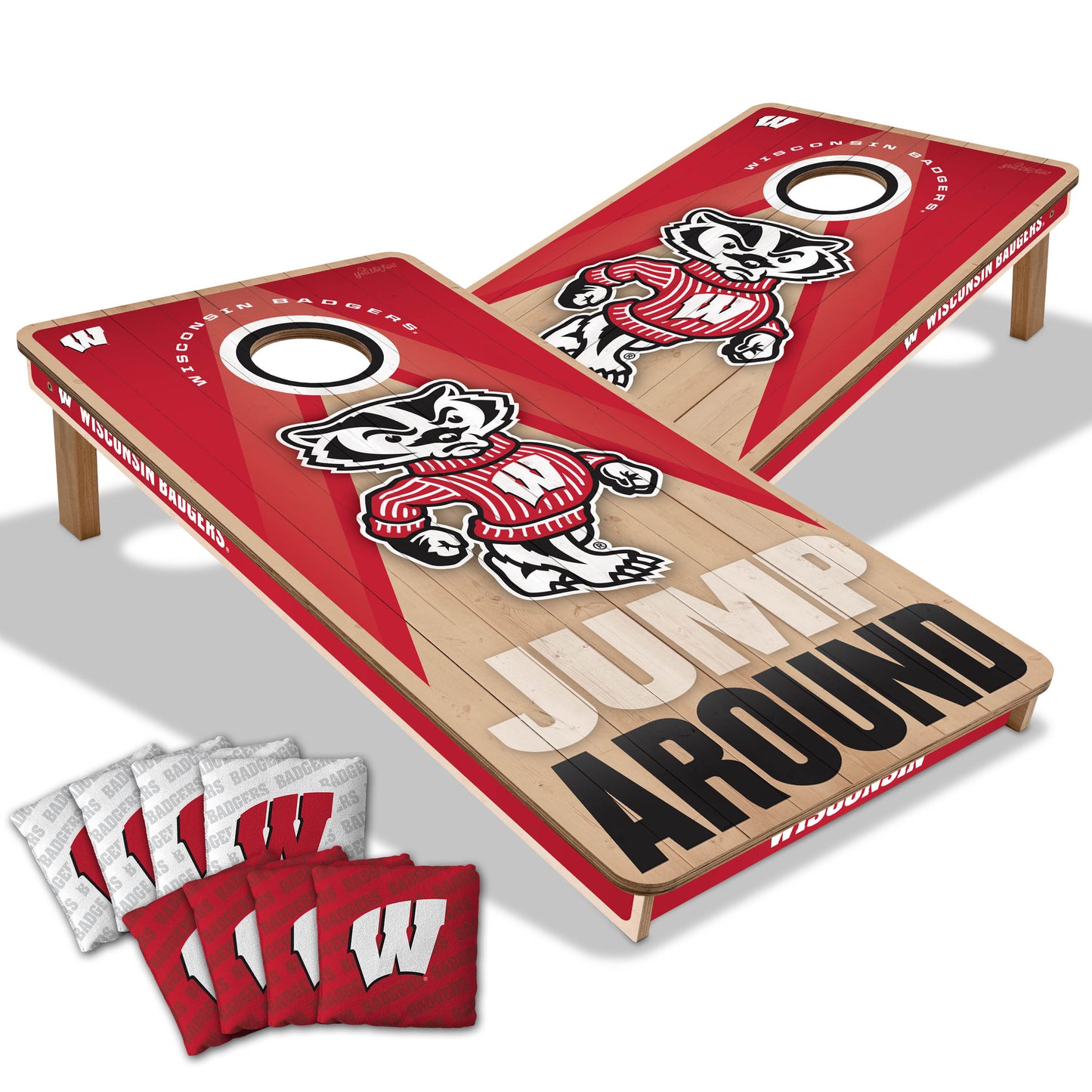 Wisconsin Badgers NCAA 2x4 Cornhole Board Set