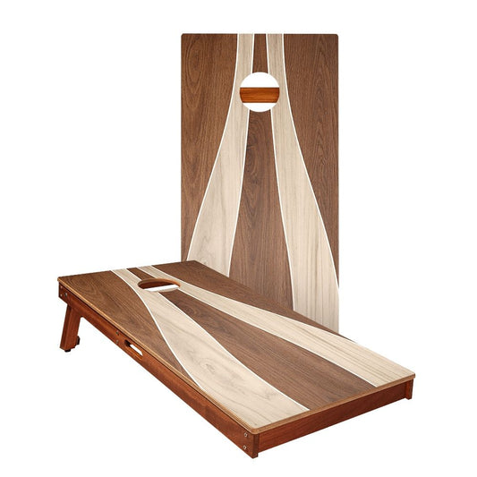 Wood Curvy Triangle Cornhole Boards