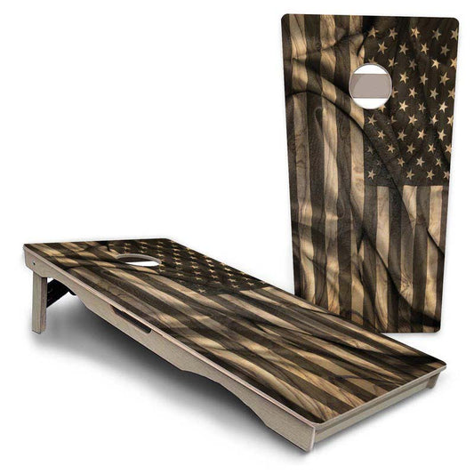 USA Wood Flag Design Pro Solution Cornhole Boards