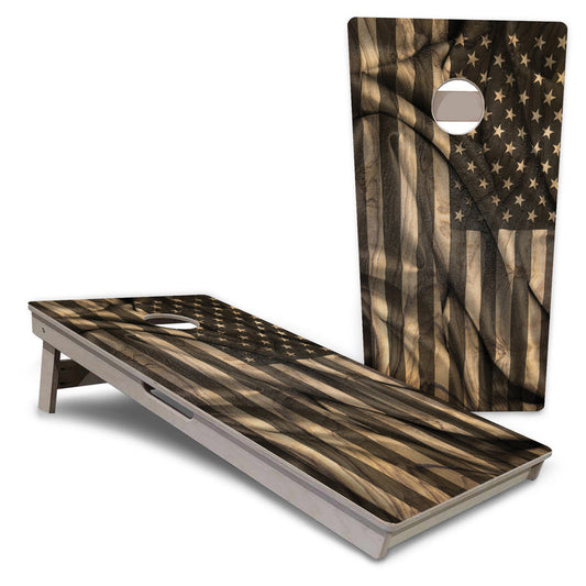 USA Wood Flag Design Pro Cornhole Boards