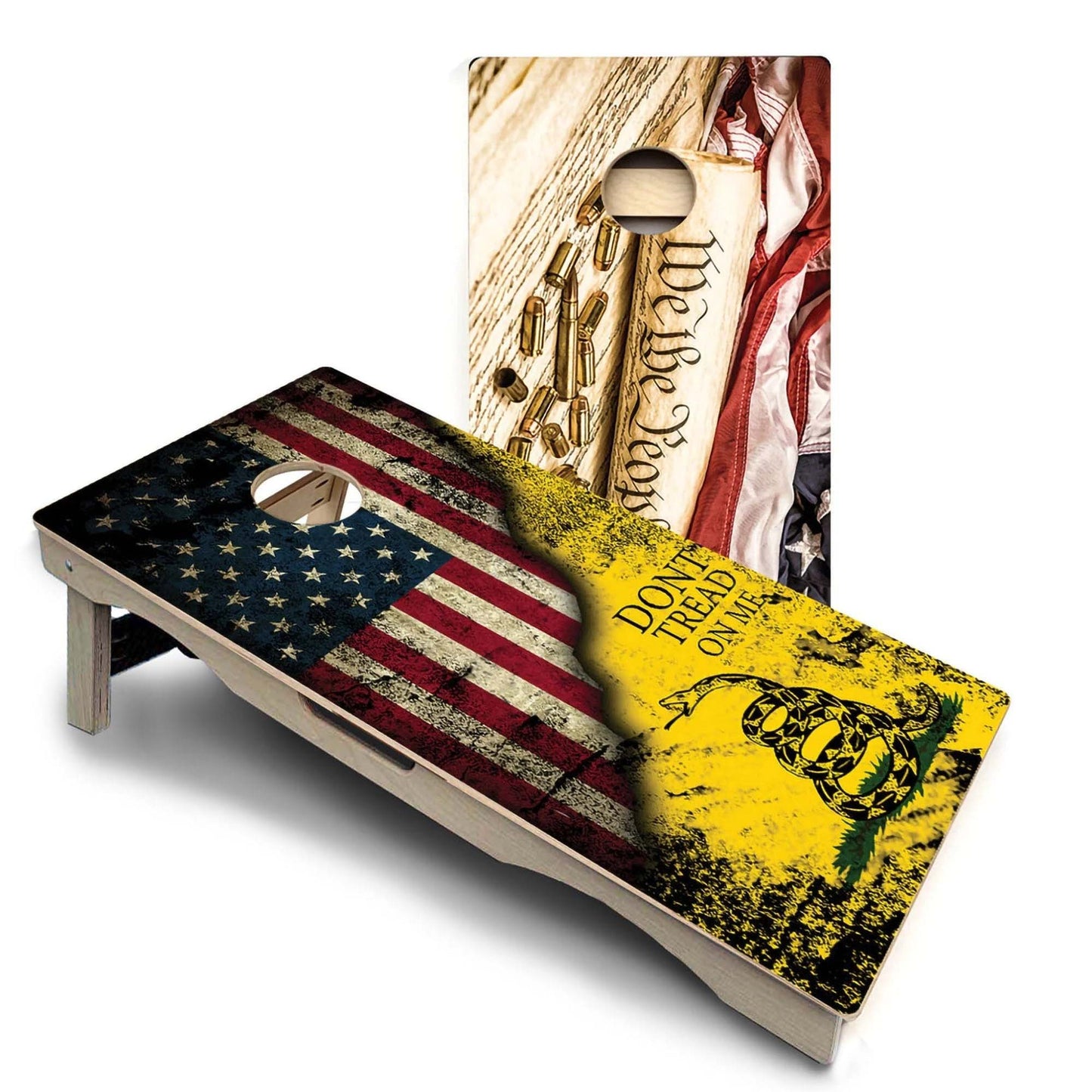 We The People & Dont Tread USA Pro Solution Cornhole Boards