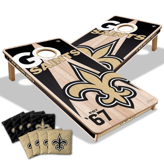 New Orleans Saints 2x4 Pro Cornhole Boards