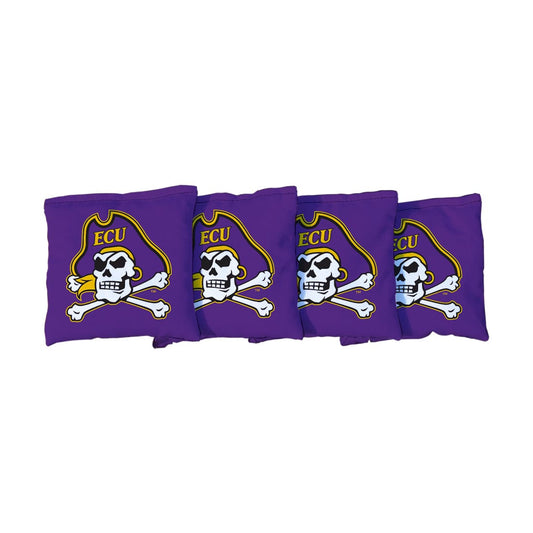 East Carolina University ECU Pirates Purple Cornhole Bags