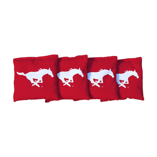 Southern Methodist University Mustangs Red Cornhole Bags