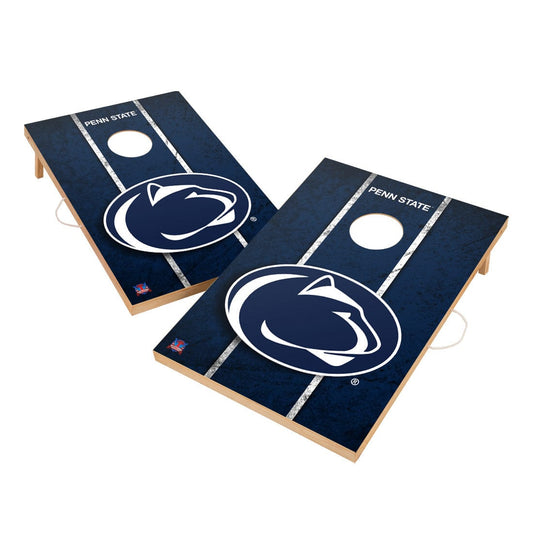 Vintage Penn State University Nittany Lions Solid Wood 2x3 Cornhole Set