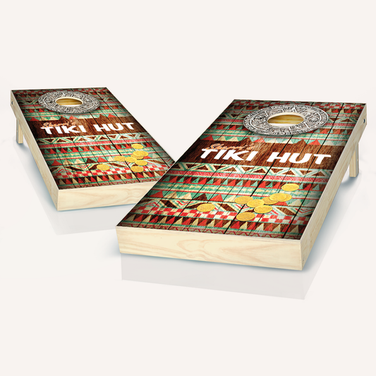 Tiki Hut Cornhole Boards