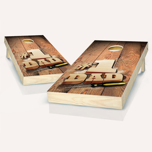 #1 Dad Screwdriver Cornhole Boards