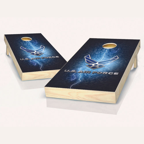 US Air Force Lightning Cornhole Boards