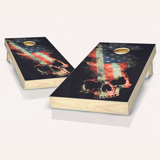 American Skull cornhole boards