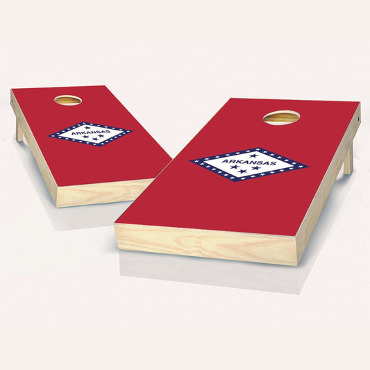 Arkansas Flag Cornhole Boards