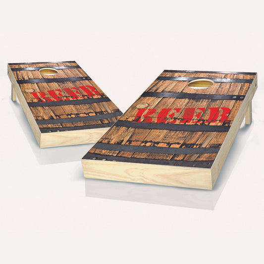 Beer Barrel Cornhole Boards