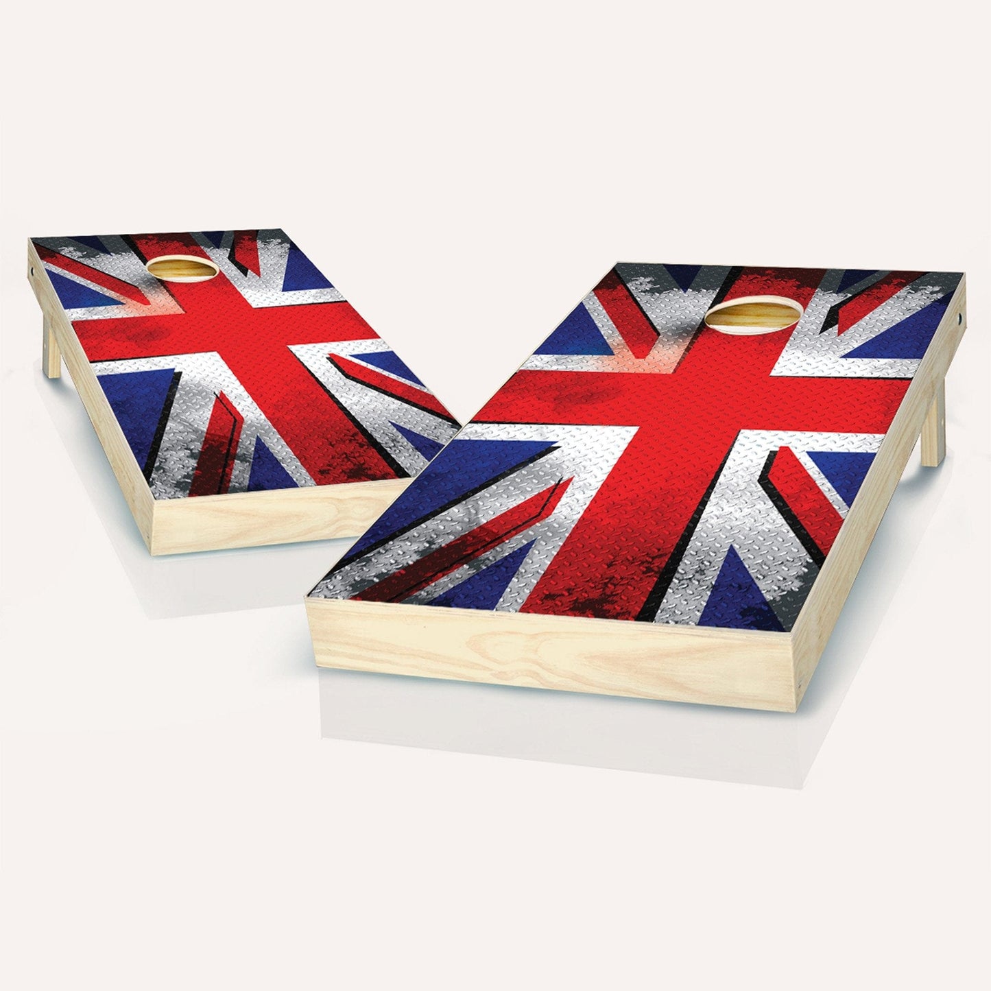 British Flag Rustic Cornhole Boards