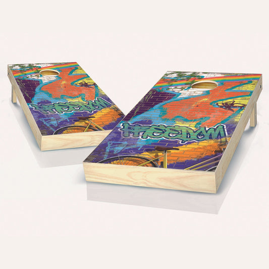 Graffiti Freedom Cornhole Boards