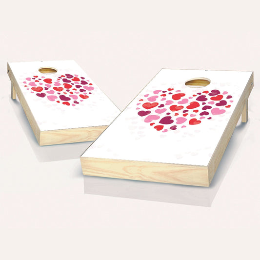 Hearts Cornhole Boards