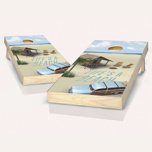 Life's a Beach Cornhole Boards