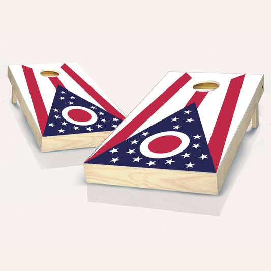 Ohio Flag Cornhole Boards