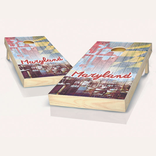 Vintage Maryland Cornhole Boards