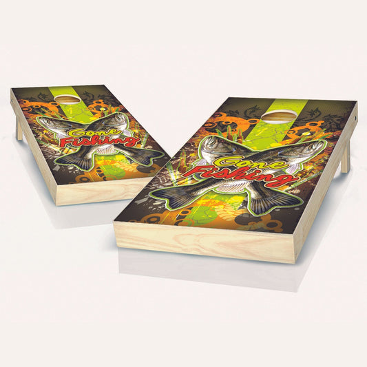 Gone Fishing Cornhole Boards