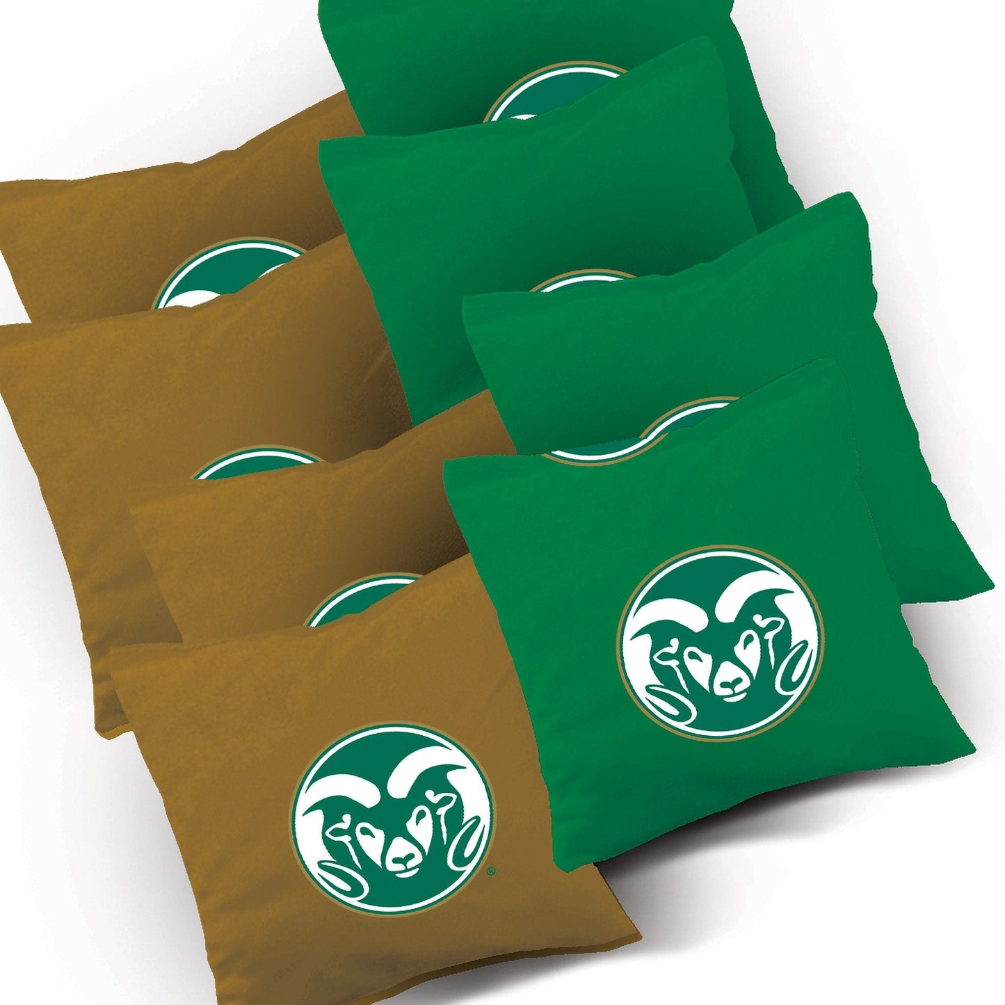 Colorado State Stripe team logo corn hole bags