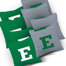 Eastern Michigan Eagles Stained Stripe team logo corn hole bags
