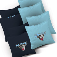 Maine Black Bears Stripe team logo corn hole bags
