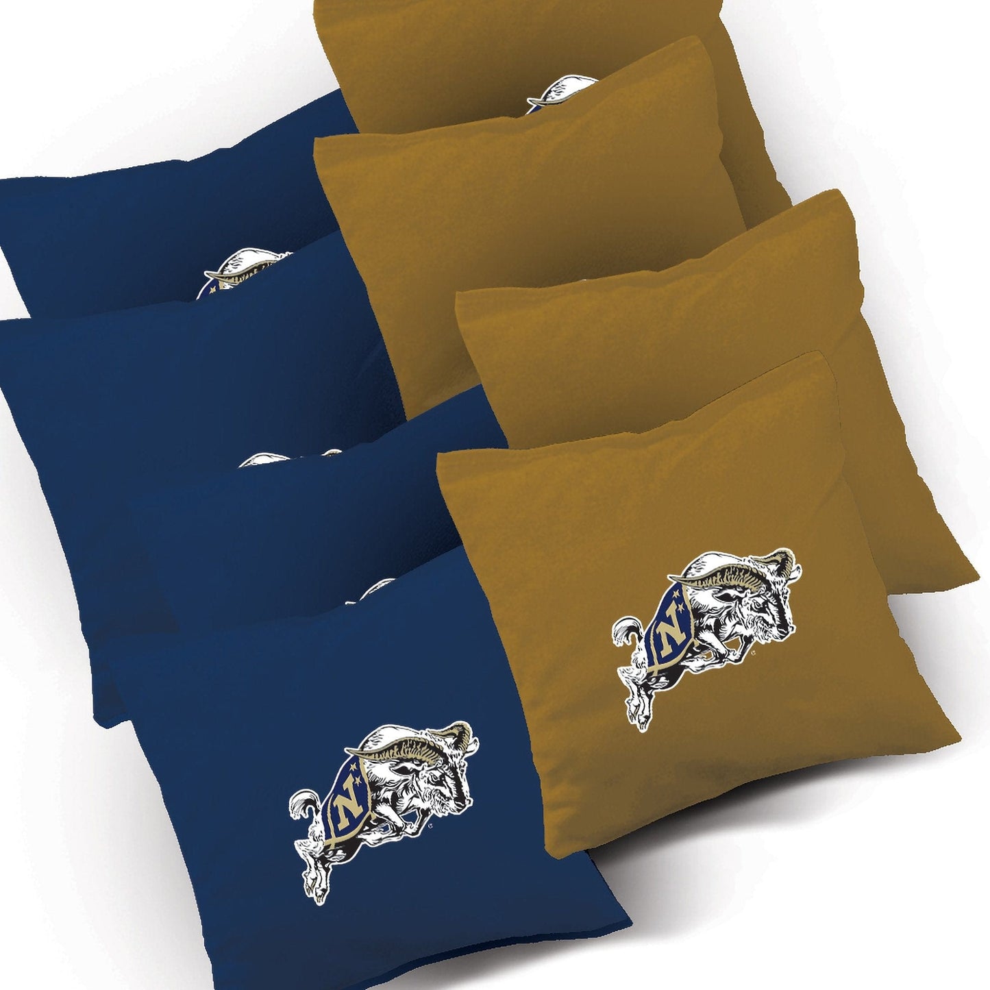 Navy Stained Pyramid team logo bags