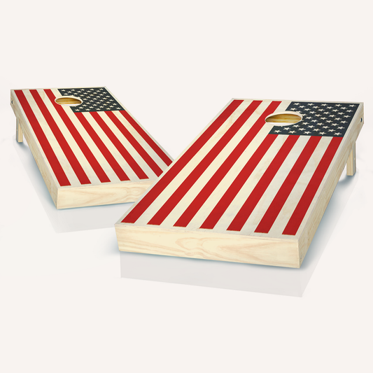 American Flag Colors Cornhole Boards