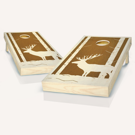 Buck Woods Chestnut Cornhole Boards