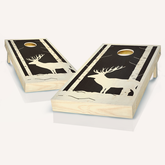 Buck Woods Ebony Cornhole Boards