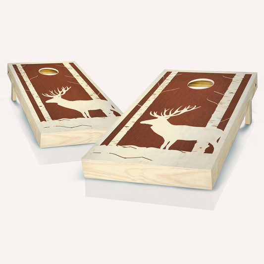 Buck Woods Rosewood Cornhole Boards