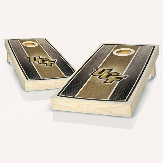 Central Florida Knights Stained Striped Cornhole Boards