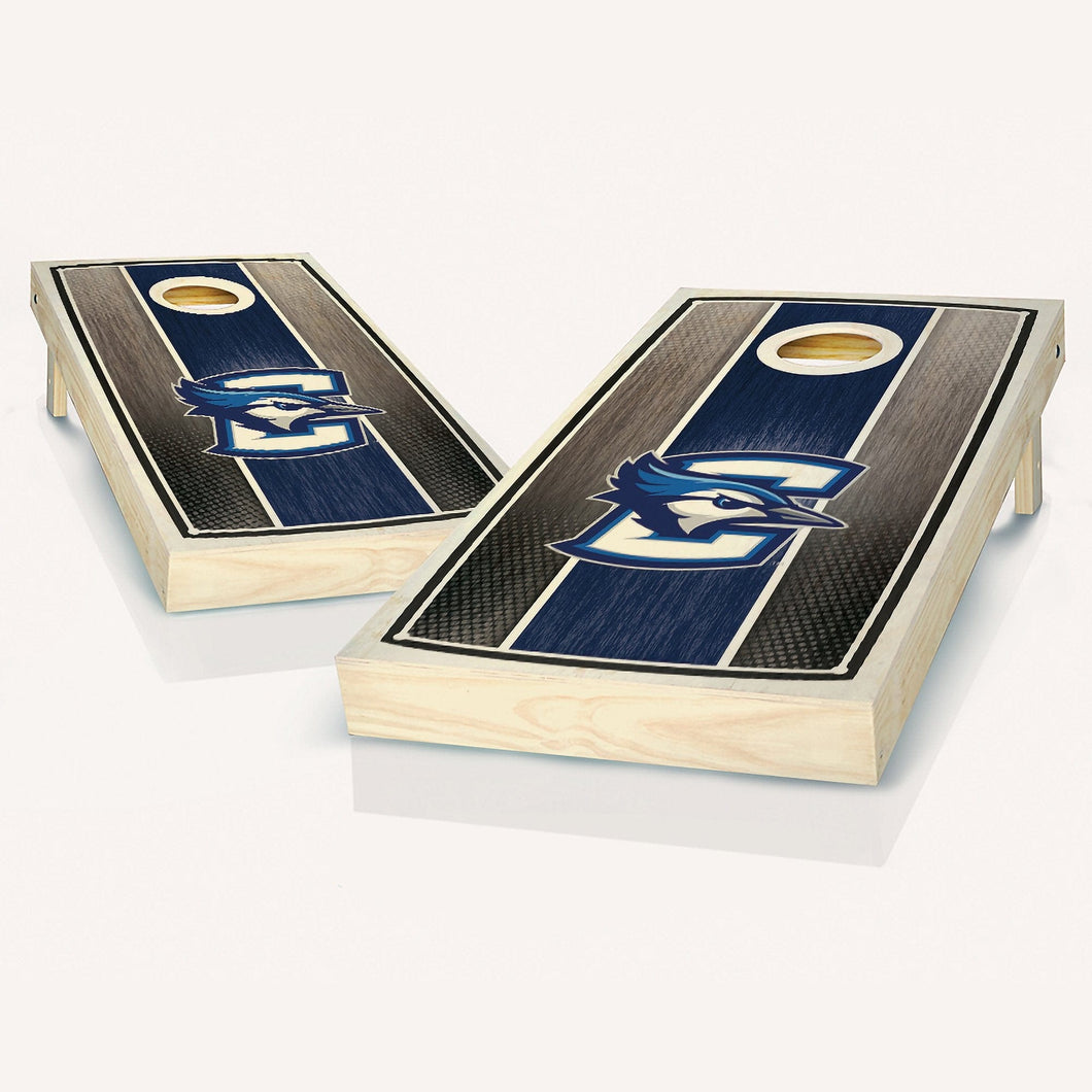 Creighton Stained Striped Cornhole Boards