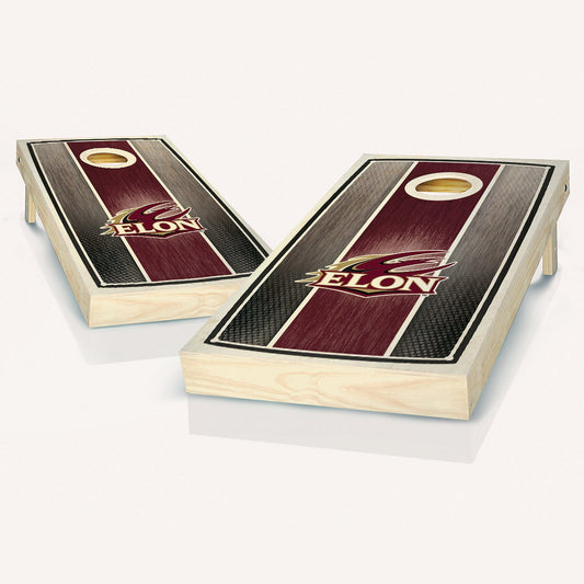 Elon Stained Striped Cornhole Boards