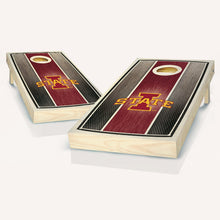 Iowa State Cyclones Stained Striped Cornhole Boards
