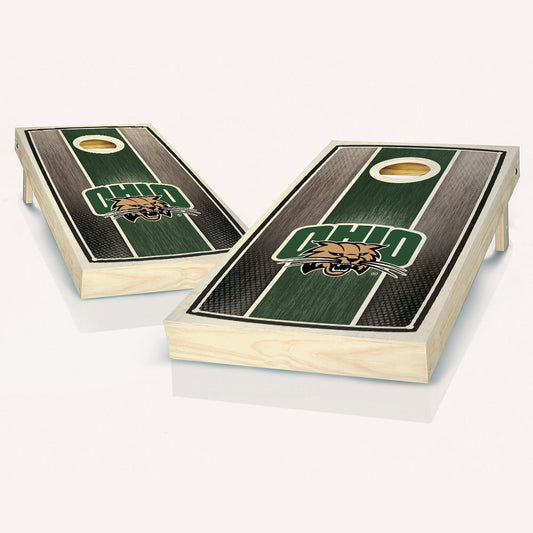 Ohio Stained Striped Cornhole Boards