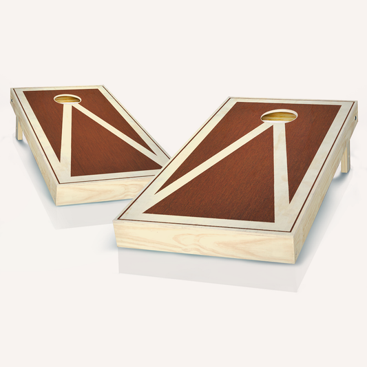 Pyramid Border Rosewood Cornhole Boards