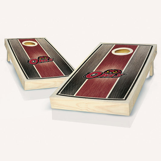 Temple Owls Stained Stripe Cornhole Boards