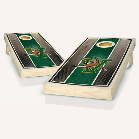 Vermont Catamounts Stained Stripe Cornhole Boards