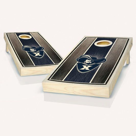 Xavier Stained Striped Cornhole Boards