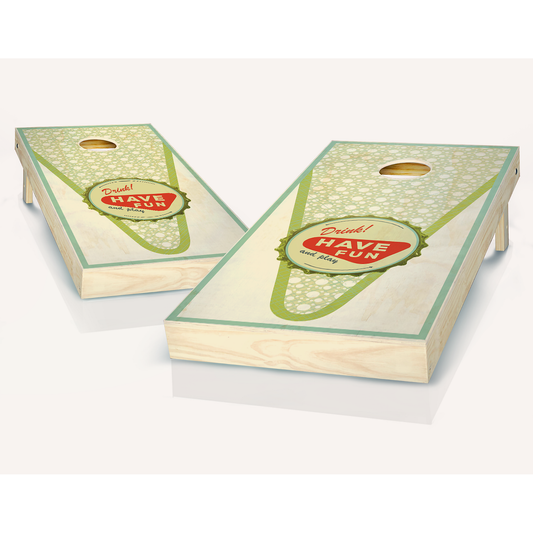 Bottle Cap Art Cornhole Boards